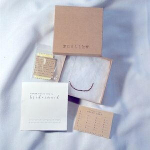 “Thank You For Being My Bridesmaid” - Rustik Morse Code Choker Necklace